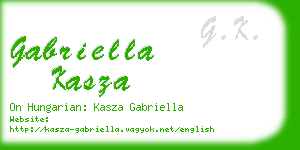 gabriella kasza business card
